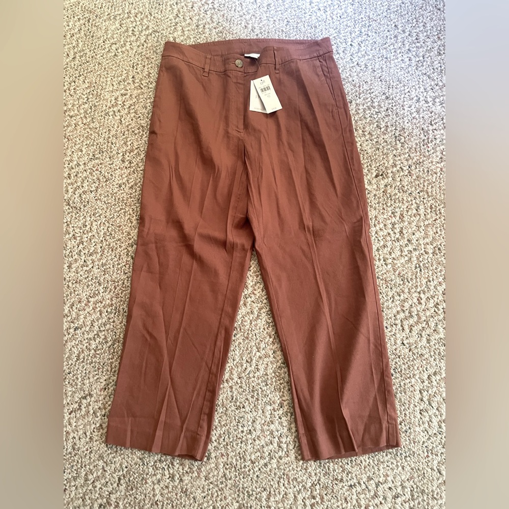 JJill Cropped Linen Pants